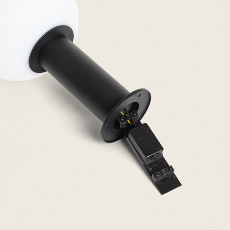 Lampioncino da Muretto Alluminio Tondu Nero (1/4)