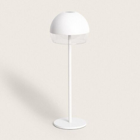 Lampada da Tavolo LED 3W Portatile per Esterni con Batteria USB Ricaricabile Adair Bianco