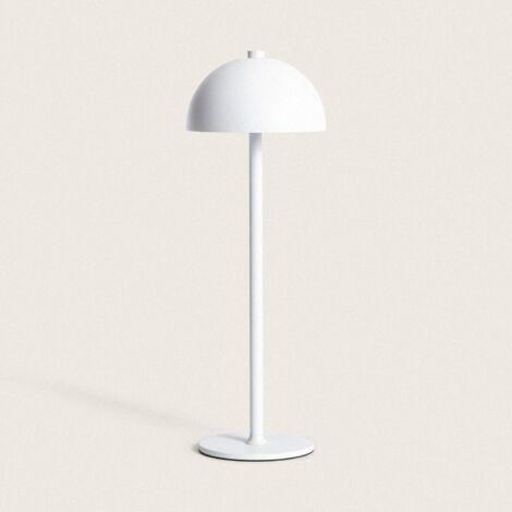 Lampada da Tavolo LED Portatile con Batteria USB Ricaricabile Kael Bianco