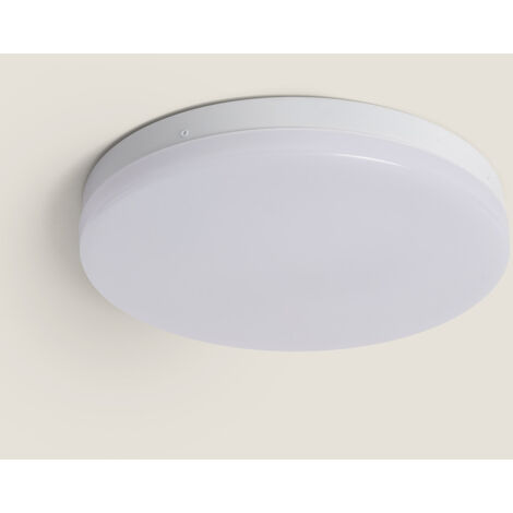 B.K.Licht Plafoniera LED Con Sensore Di Movimento IP54 – 12W, 1300 Lumen, Luce Bianco Caldo 3000K, Portata 3m, Per Bagno, Cucina, Ingresso, 27x6.5 Cm