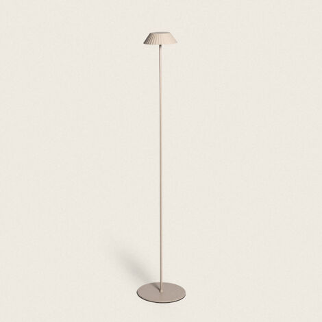 Lampada Da Terra LEDKIA Kefre – Solare E USB Ricaricabile, RGB, Colore Sabbia, Per Esterno/Interno