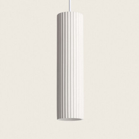 Lampada a Sospensione Gesso Colum Bianco