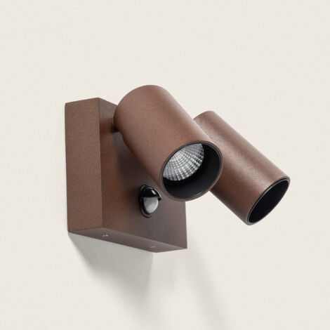 Lampada Da Esterno Lucande Con Sensore Di Movimento, Alluminio Marrone, Dimmerabile, IP44, Per Terrazzo E Giardino