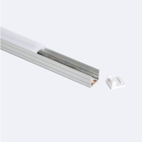 Profilo in Alluminio Superficie 2m per Striscia LED fino a 8 mm
