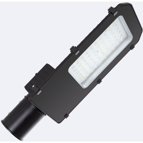 Lampione LED 60W Harlem Chip OSRAM Nero 6000K Bianco Freddo