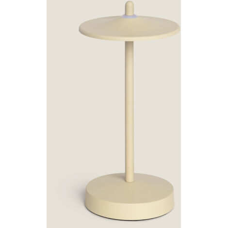 Lampada da Tavolo LED Portatile per Esterni con Batteria USB Ricaricabile Milevani Beige