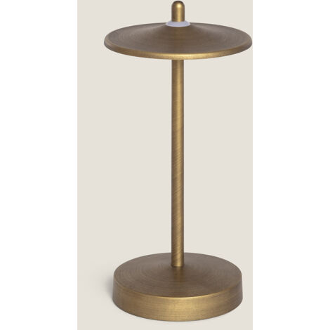 Lampada da Tavolo LED Portatile per Esterni con Batteria USB Ricaricabile Milevani Ottone
