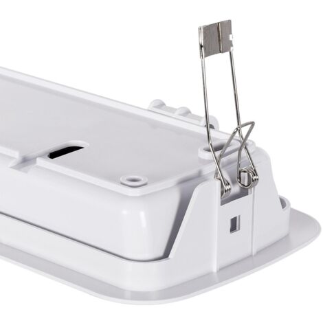 Luceco LED Tempus Surface 3 - Placchetta Emergenza Rotonda 1W 120LM Bianca, Non Mantenuta, 3 Ore