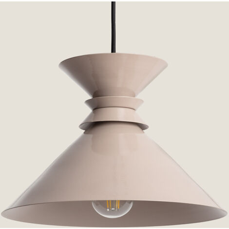 Lampada a Sospensione Metallo Rattota Beige (1/5)