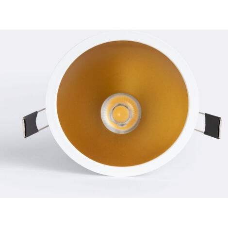 Faretto Downlight LED 9-12W Conico Inclinazione 20º Areni Foro Ø 100 mm 4000K Oro Bianco Naturale 9 W (1/5)