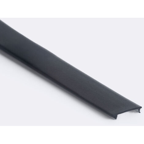 Copertura da 10 metri per profilo in alluminio compatibile con rif. 128977, 128982, 151775 Nero traslucido