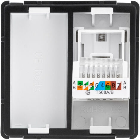 Presa Doppia RJ45 Internet + RJ11 Telefono | Bianco IP20 Per Interni | Compatibile Con Scatole Universali - Foto 3