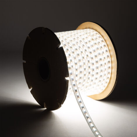 Bobina Striscia LED CCT 220V AC 120 LED/m Larghezza 14mm 50 Metri IP65 Taglio ogni 100cm CCT (2700K - 4000K - 6500K) (1/5)