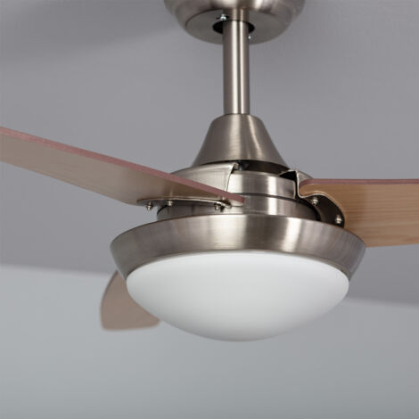 Ventilatore da Soffitto Silenzioso Neil Legno 107cm Motore DC Argento