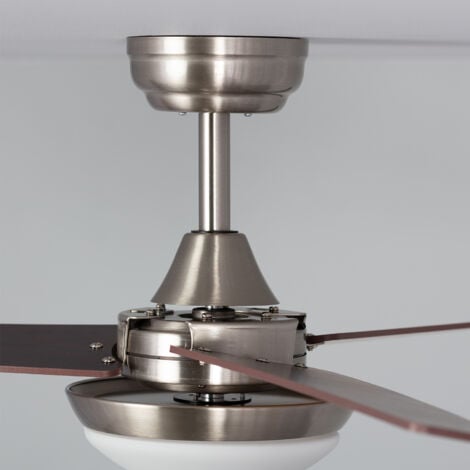 Ventilatore da Soffitto Silenzioso Neil Legno 107cm Motore DC Argento