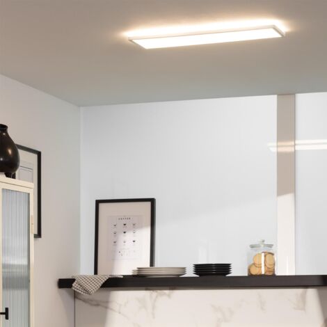 Plafoniera LED 24W Rettangolare CCT 580x200 mm Doppia Luce SwitchCCT Selezionabile (Caldo-Naturale-Freddo)