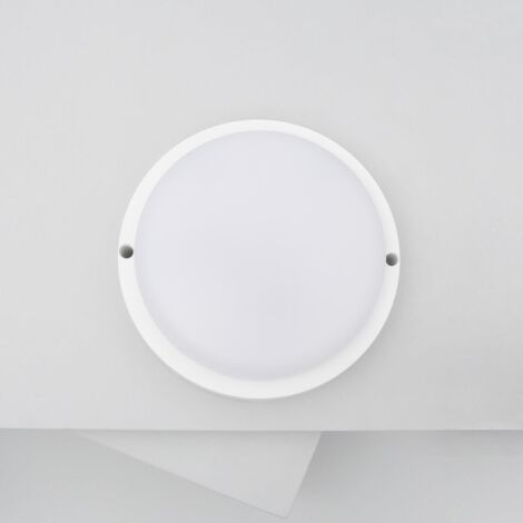 Plafoniera LED 15W Circolare per Esterni Ø140 mm IP65 Hublot White Bianco  Caldo 3000K
