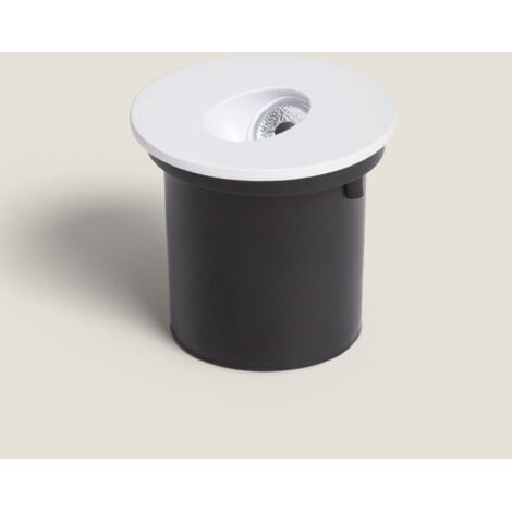 Segnapasso LED da Incasso a Parete Circolare Bianco Adam 3000K Bianco Caldo