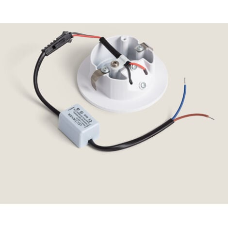 Segnapasso LED da Incasso a Parete Circolare Bianco Adam 3000K Bianco Caldo