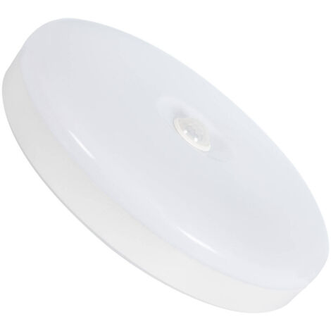 Plafoniera LED 12W Circolare Ø216 mm No Flicker con Sensore di Movimento  PIR e Crepuscolare - Ledkia