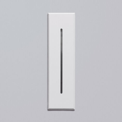 Segnapasso da Parete LED in Alluminio Rettangolare Per Esterni Lineare Wabi Bianco Bianco Caldo  2700K