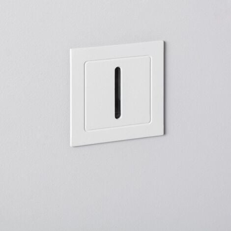 Segnapasso da Esterno LED 3W da Incasso a Parete Bianco Lineare Wabi Bianco Caldo  2700K