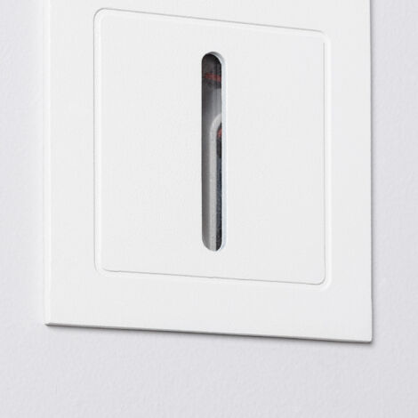 Segnapasso da Esterno LED 3W da Incasso a Parete Bianco Lineare Wabi Bianco Caldo  2700K