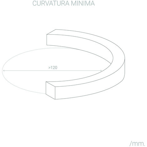 Striscia LED COB Regolabile 220V AC 320 LED/m Bianco Freddo IP65