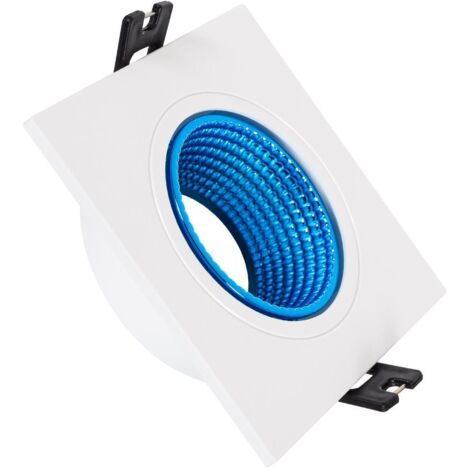 Ledkia Portafaretto Downlight Circolare Integrazione Cartongesso Lampadina LED GU10 / GU5.3 Foro 70 mm Suefix Bianco | Leroy Merlin