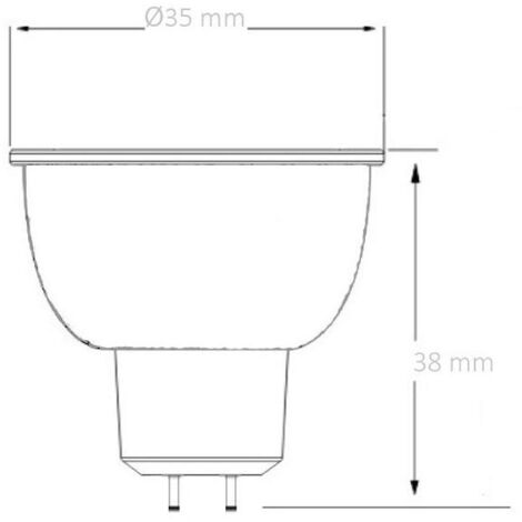 Lampadina LED 12V MR11 1W 120 lm 4000K Bianco Naturale