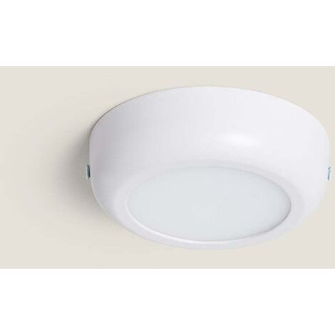 LEDKIA Plafoniera LED Circolare 6W 480 Lm – Diametro 12 Cm, Bianco Freddo 6000K, Alluminio, Per Interni - 3