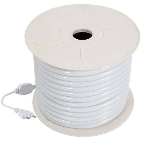 Striscia LED Neon Regolabile 220V Circolare SFLEX17 IP65 Su Misura Taglio Ogni 100 Cm Blu 50 M