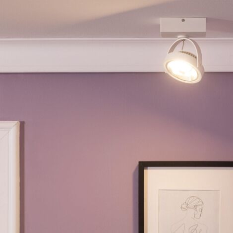 Faretto LED 15W CREE da Superficie Orientabile AR111 Regolabile Bianco Bianco Caldo 2700K