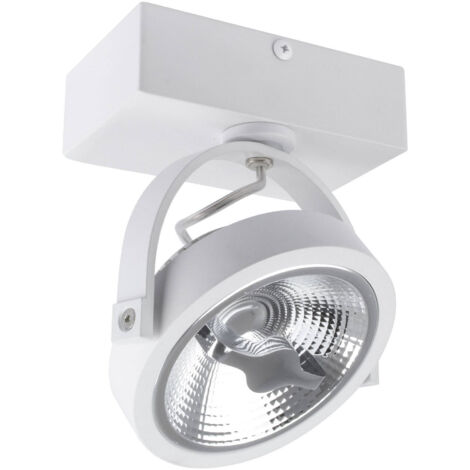 Faretto LED 15W CREE da Superficie Orientabile AR111 Regolabile Bianco Bianco Caldo 2700K