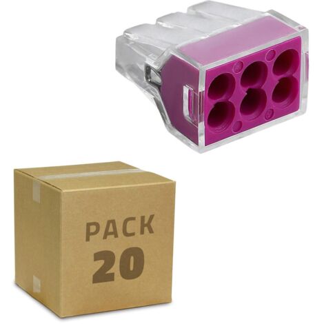 Connettori Rapid LEDKIA SPL-3 - 10 Pezzi Per Cavi 0.08-4 Mm² Grigio - Foto 1