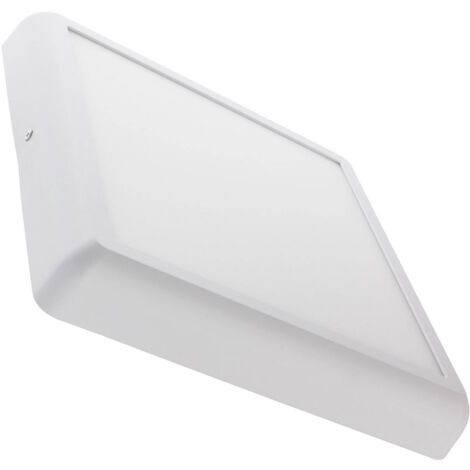 Plafoniera LED 24W Quadrata Metallo 300x300 mm Design Bianco