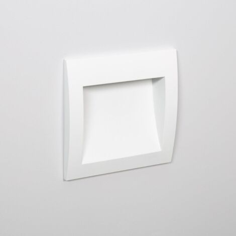Segnapasso per Esterno LED 4W Incasso Parete Quadrato Bianco Natt  4000K Bianco Naturale