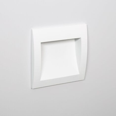Segnapasso per Esterno LED 4W Incasso Parete Quadrato Bianco Natt  4000K Bianco Naturale