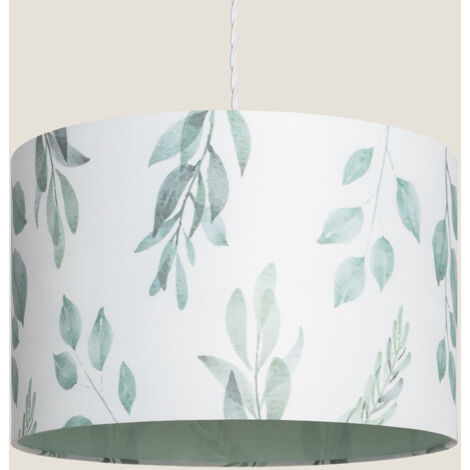 Lampada a Sospensione in Tessuto Verdy Bianco