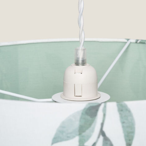 Lampada a Sospensione in Tessuto Verdy Bianco