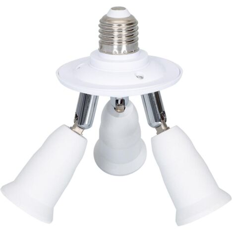 Adattatore da studio E27 3 in 1, attacco a tripla vite per lampadine a LED, supporto per