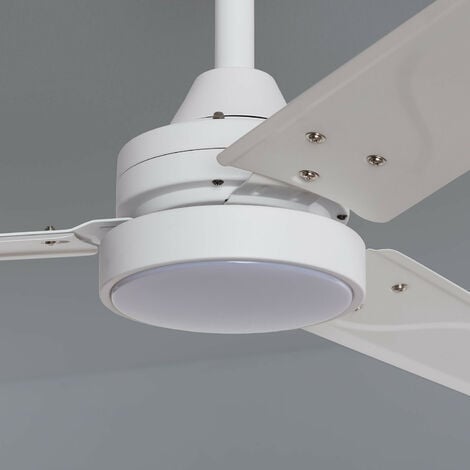 TECHBREY Ventilatore da Soffitto con luce LED Neil Legno, 3 pale