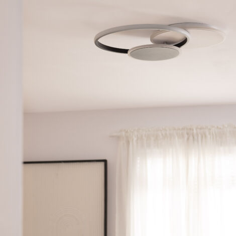 Lampada A LED Da Soffitto 85 Cm Dimmerabile – 75W, 7200lm, 3000-6500K, Con Telecomando E Memoria, Modalità Notturna E Timer 30 Min, Per Soggiorno E Camera