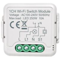 Interruttore Wi-Fi Compatibile con Interruttore Convenzionale SONOFF Mini R2  10A Bianco