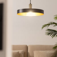 Lampada a Sospensione Metallo Furiko Nero