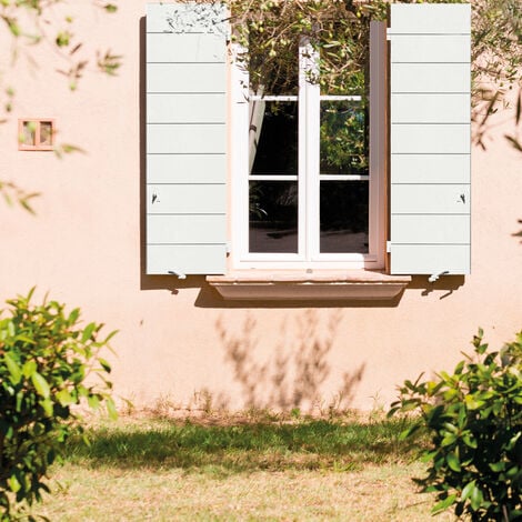 ECRAN+ BOIS - Peinture satinée pour bois extérieur - Volets, portes, fenêtres, portails - Blanc 2 L + 20% gratuit - Dulux Valentine