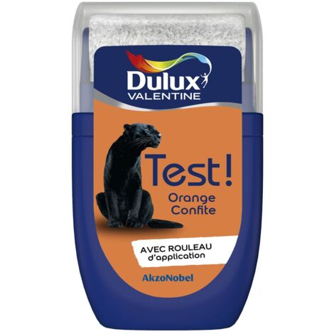 Testeur couleur Orange Confite 30 mL - Peinture Dulux Valentine
