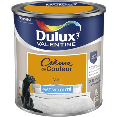 Peinture Crème De Couleur Mat Miel 0,5 L - Dulux Valentine (1/5)