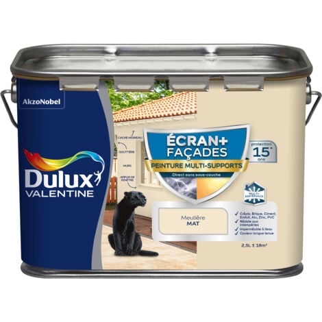 Peinture Ecran+ Multi-Supports Façade - protection 15 ans sur 15 matériaux - Mat Meulière 2,5 L