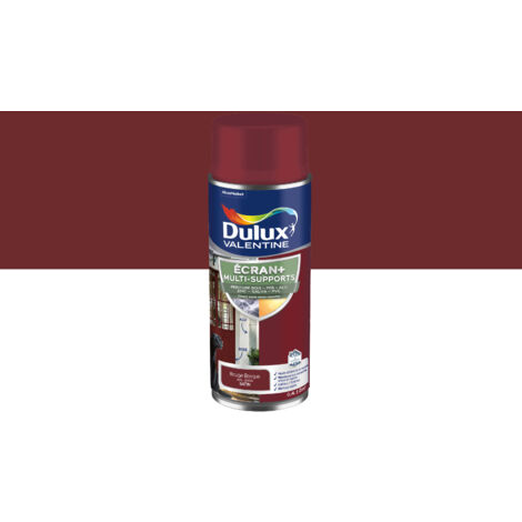 ECRAN+ MULTI-SUPPORTS EXTERIEURE Satin - Lot de 3 aérosols en phase aqueuse - Rouge Basque 400 ml - Dulux Valentine